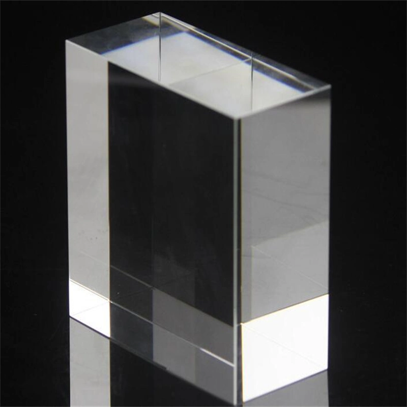 High Quality Engraving Laser Chamfered Paper Weight K9 Cube Crystal